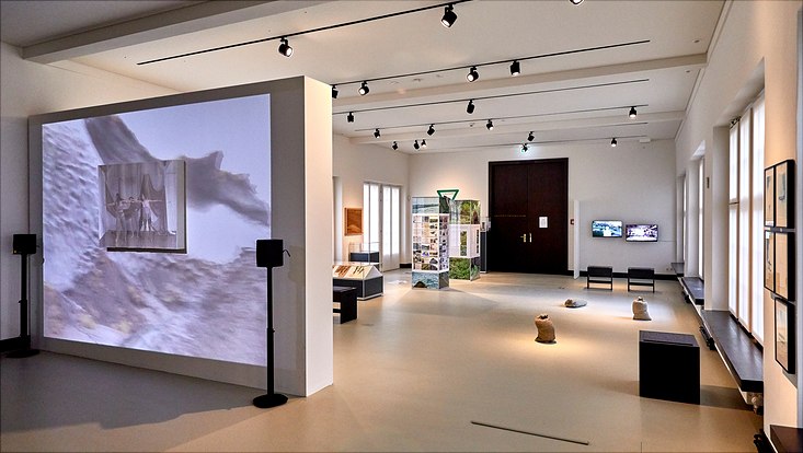 Blick in eine Sonderausstellung im Unimuseum
