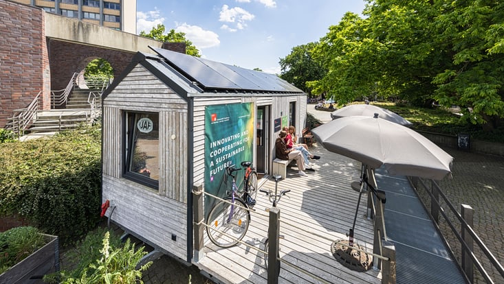 Das Tiny House auf dem Campus Von-Mell-Park