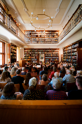 A concert at the Sternstunden Festival 2024 in the Observatory’s historic library.