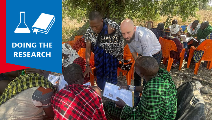 Prof. Dr. Jonas Bens during his research in Tanzania.