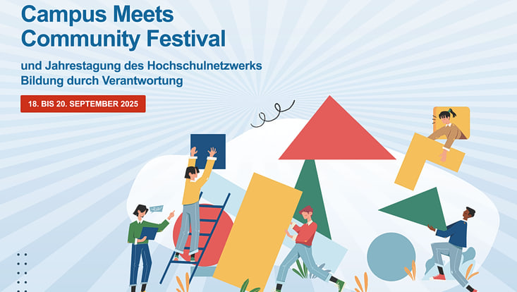 Schriftzug Campus meets Community Festival