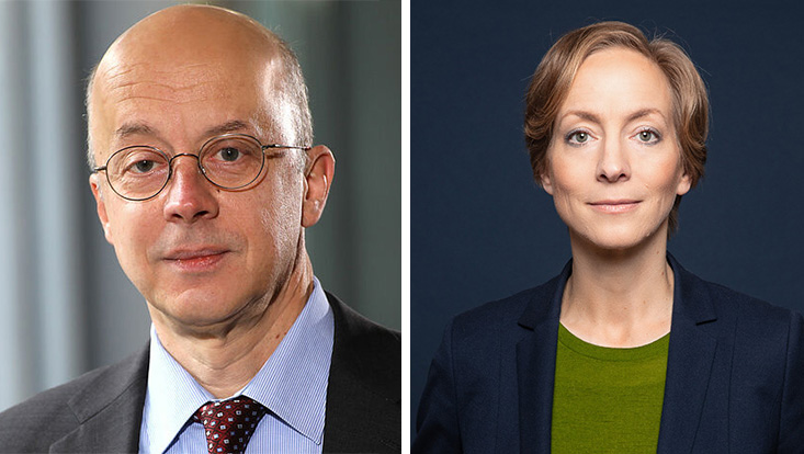 Prof. Dr. Johann Anselm Steiger und Prof. Dr. Ursula Schröder