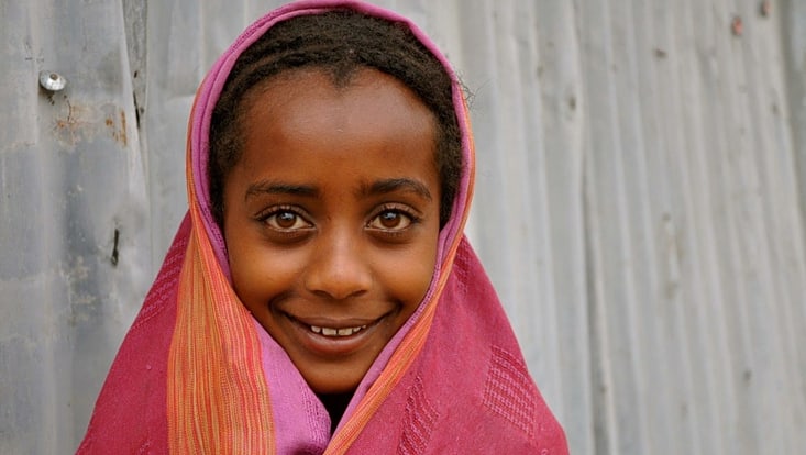 Portrait of an Ethiopian girl