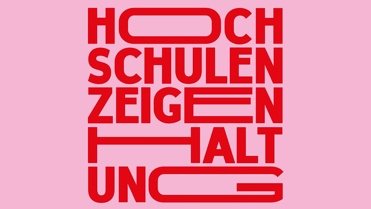 Logo der Kampagne "Hochschulen zeigen Haltung"