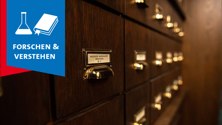 A drawer in the Warburg Haus