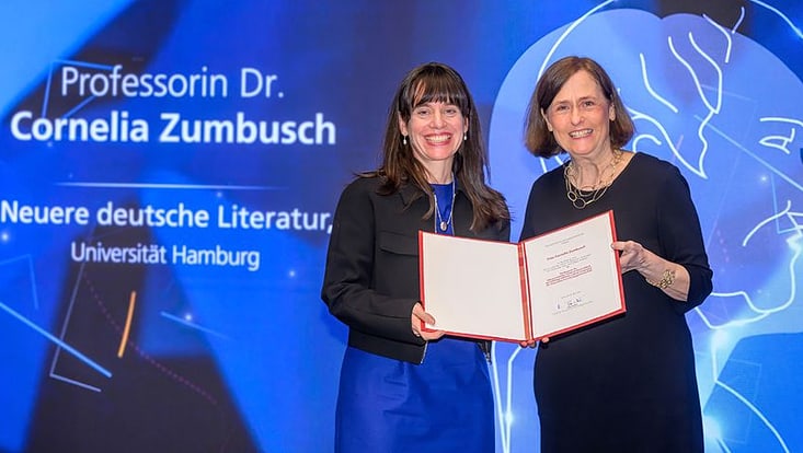 Prof. Zumbusch bei der Preisverleihung