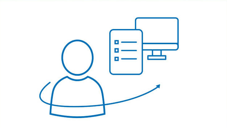 Icon Person und Formular