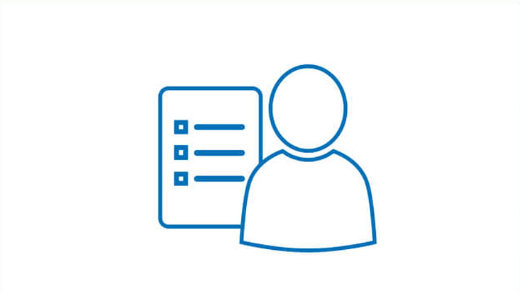 Icon Person und Formular
