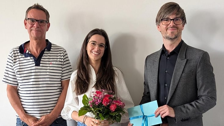 gender-und-diversity-preis-2025-733x414 Prof. Dr. Claus Krieger, Lina Goss, Dr. Mathias Gintzel (von links)