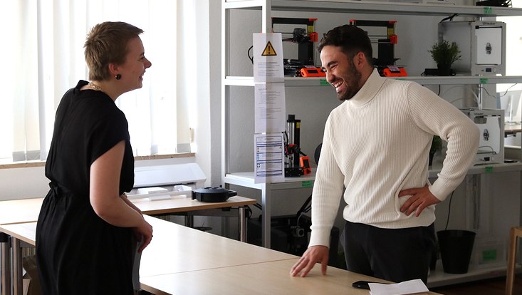 2 Studierende im Austausch