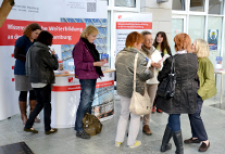 Information stand on contact studies for older adults