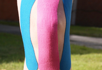 Knee joint with tape