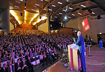 Immatrikulationsfeier im Audimax mit Präsident Prof. Dr. Dieter Lenzen