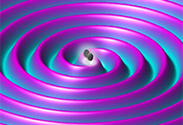 Illustration von Gravitationswellen