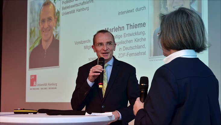 Prof. Dr. Alexander Bassen im Interview mit Marlehn Thieme vom Rat für Nachhaltige Entwicklung
