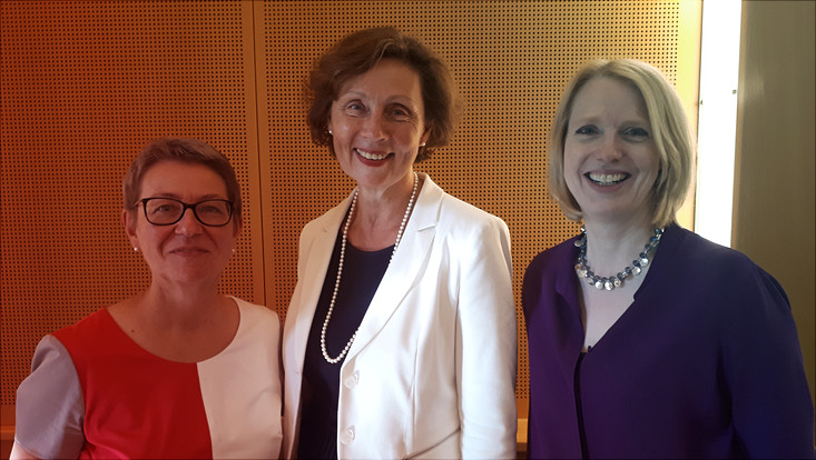 Prof. Dr. Kienitz, Dr. Pasch-Kratzin, Vizepräsidentin Prof. Dr. Frost