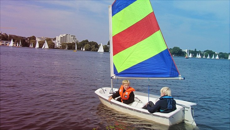 Optimisten-Segeln