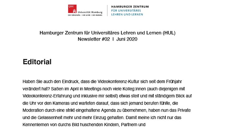 HUL-Newsletter Juni 2020