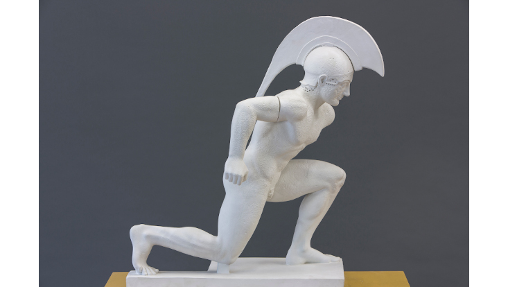 Krieger, Figur V vom Westgiebel des Aphaia-Tempels