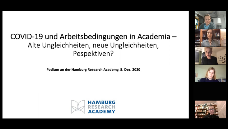 Screenshot der Online-Diskussion