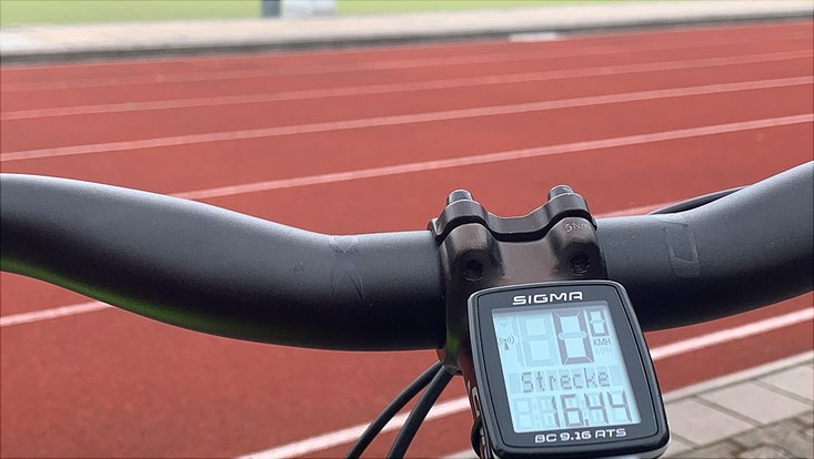 Fahrrad mit Tachometer