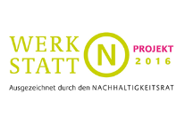 Banner der Auszeichnung als Projekt-N der Werkstatt-N des Rates für Nachhaltige Entwicklung