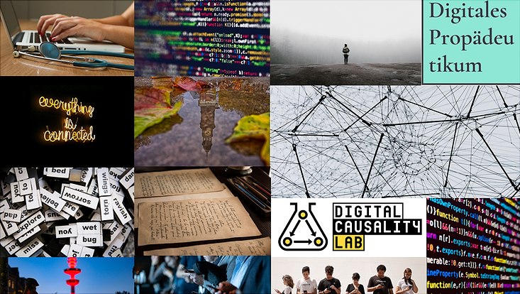 Collage von Digitalitäts-Bildern