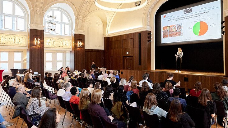 Foto des Three Minute Thesis-Wettbewerbs 2022 in Hamburg