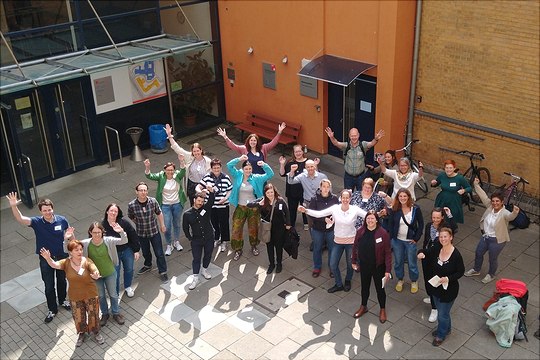 Studierende, Alumni und Mitarbeitende des MHEs am Präsenztag des MHEs 2022.