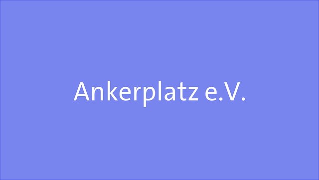 Schrift Ankerplatz e.V.