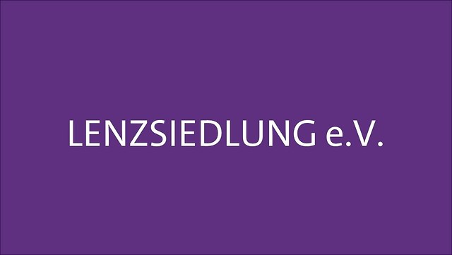 Schrift: Lenzsiedlung e.V.