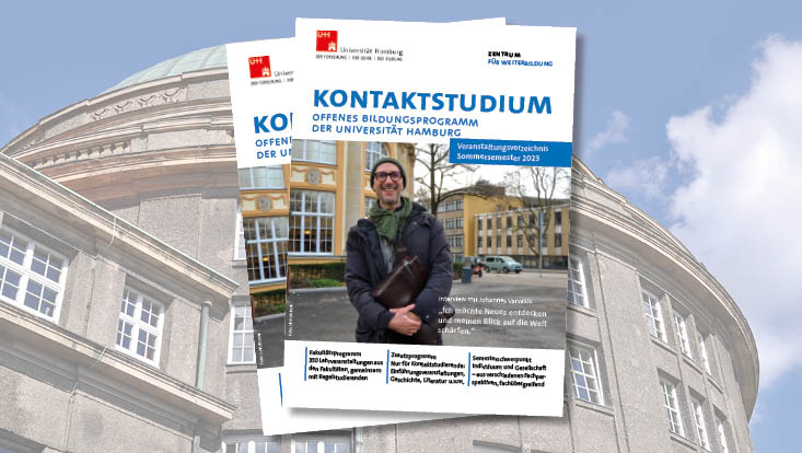 Bild zeigt das Programmheft des Kontaktstudiums Sommersemester 2023