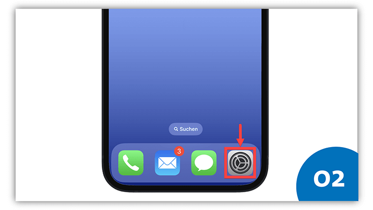 slides-ios-733x414-vorbereitung-3 Slide 2: iPhone Screenshot mit Pfeil auf Einstellungen