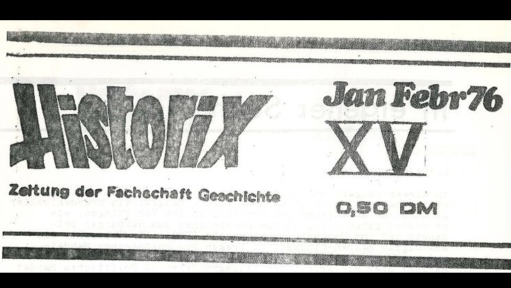 Ausschnitt aus der Zeitung der Fachschaft Geschichte