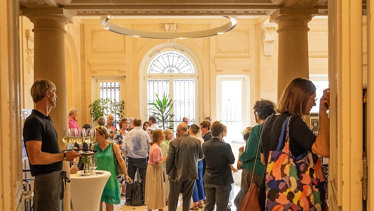 Sektempfang in der HfMT