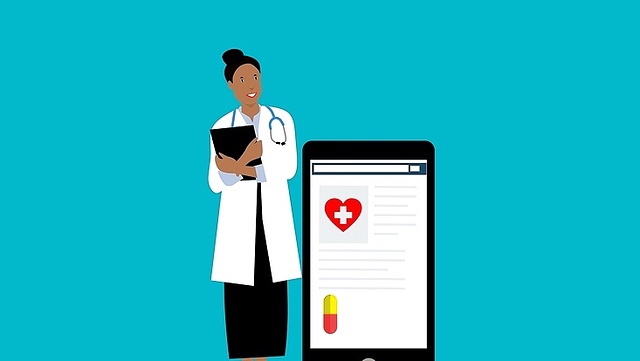 medizinisches Dokument auf Handy