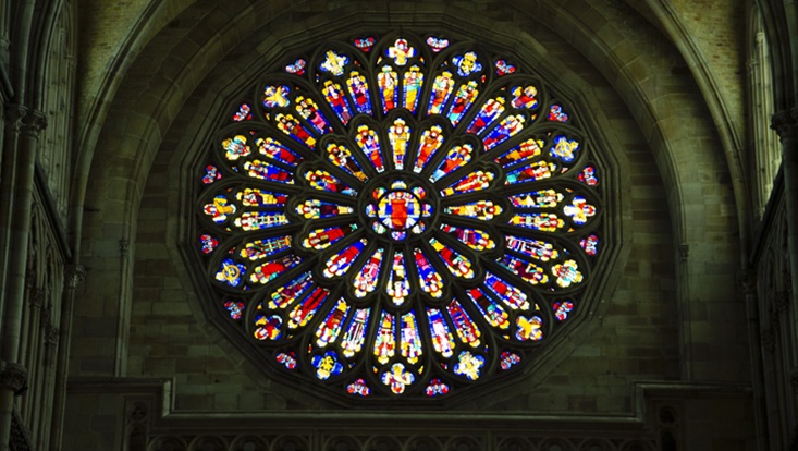 Fensterrose, St. Martinskirche, Ypern