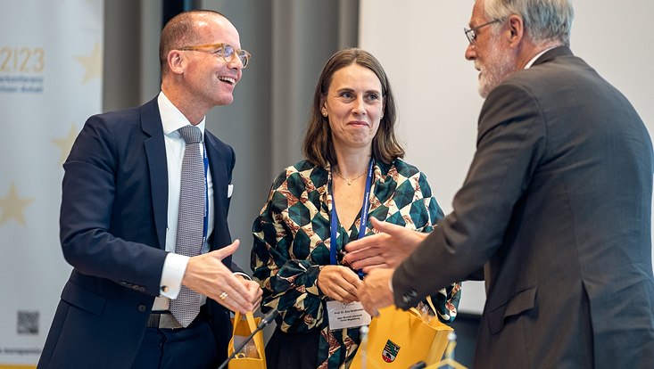 Vorstellung der Broschüre 30-Jahre Europaministerkonferenz in Berlin
