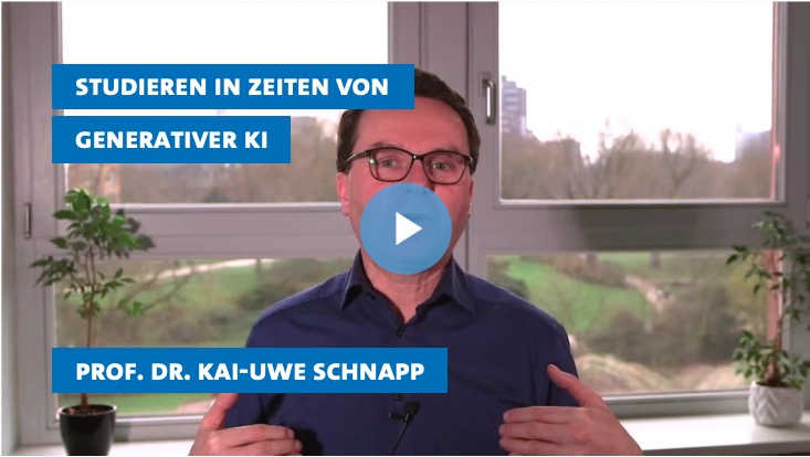Prof. Dr. Kai-Uwe-Schnapp spricht zur Kamera