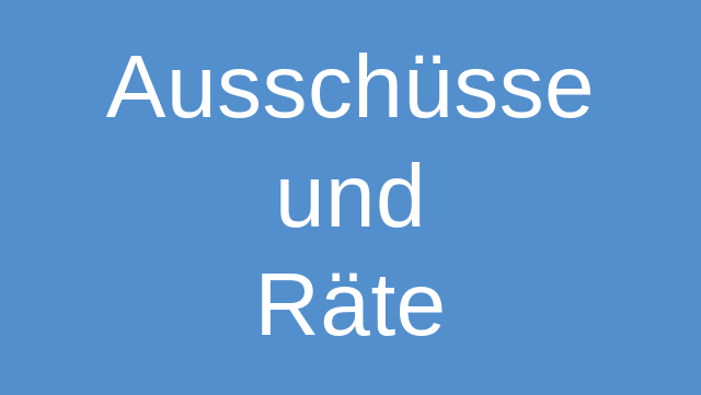Ausschüsse und Räte