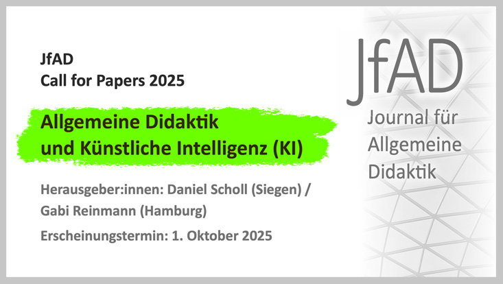 Cover des Call for Paper 2025 des JfAD