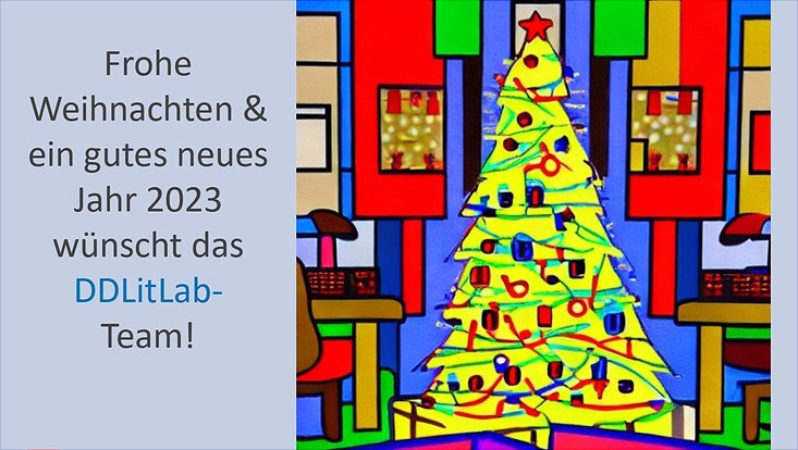 Weihnachtskarte mit Festtagswünschen