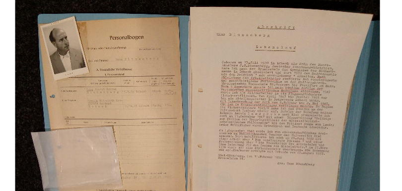 Personalakte von Hans Blumenberg