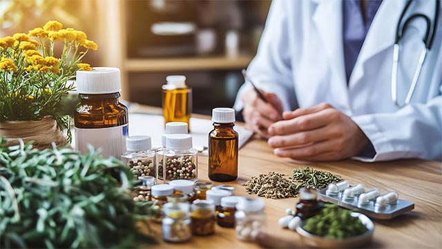 Phytotherapie und Herbal Medicine Heilkräuter und Pflanzenmedizin