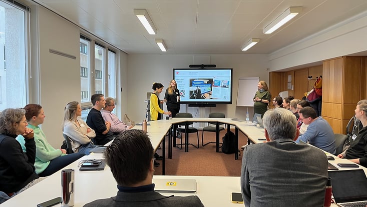 Vortragssituation beim KI Hands-On
