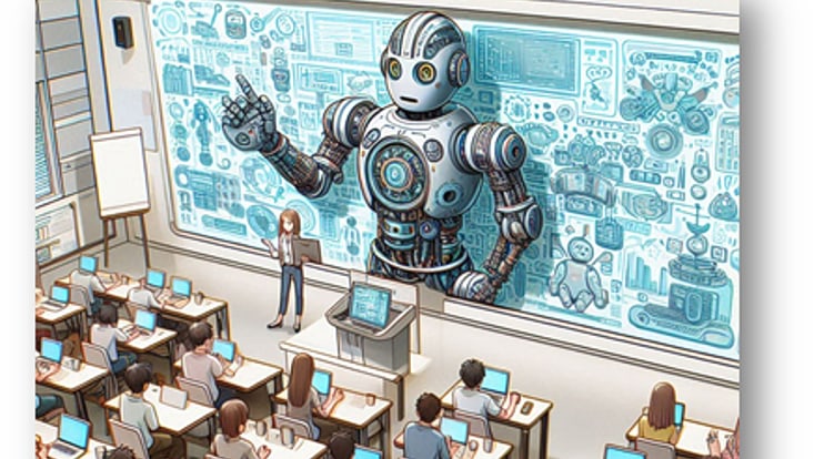 Ein Roboter lehrt Personen