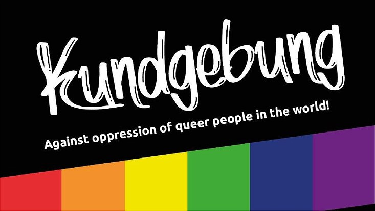 Kundgebung: Against oppression of queer people