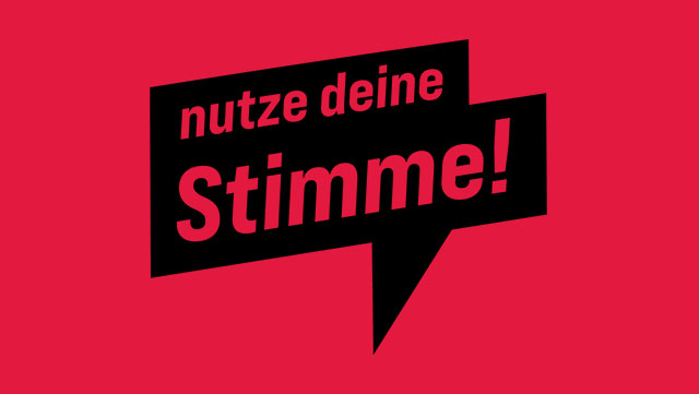 Logo Kampagne Nutze deine Stimme