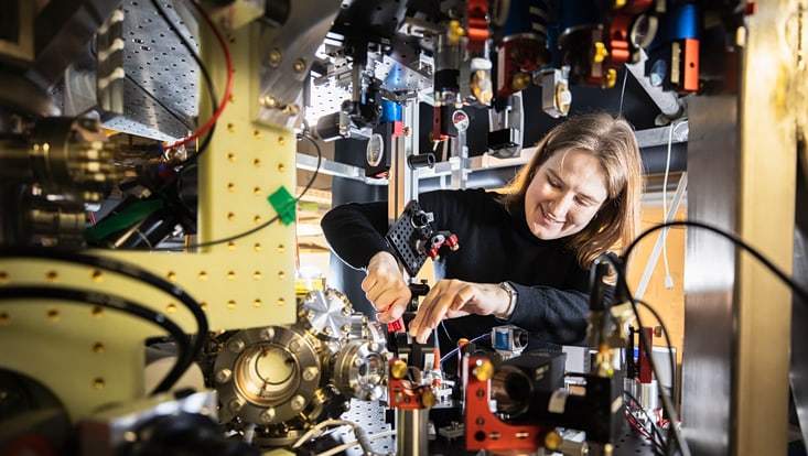 Woman in the research lab