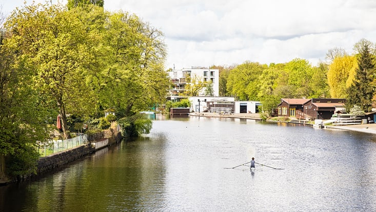 A canal with a canu